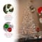 4ft. Pre-Lit Silver Tinsel Artificial Christmas Tree, Clear Lights